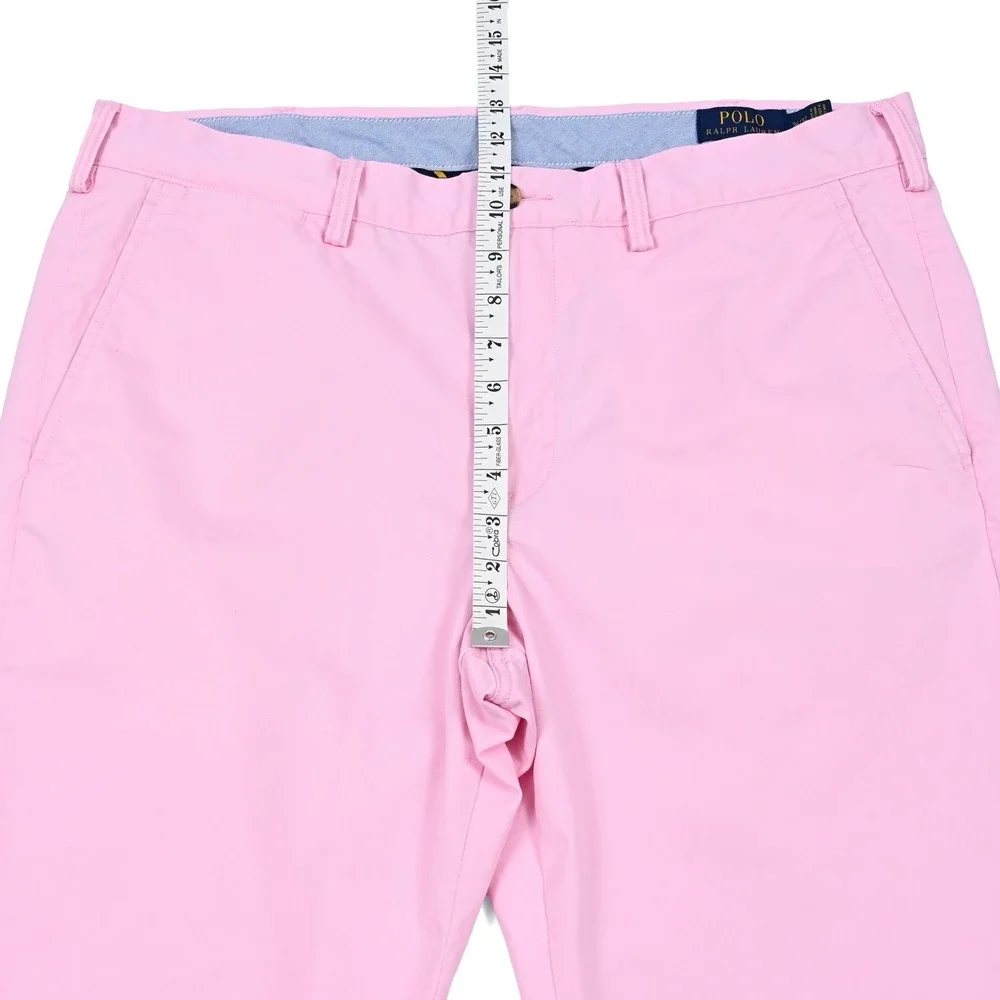 Polo Ralph Luaren Stretch Straight Fit Chino Pants Pink Men's 36x32 (37x31)